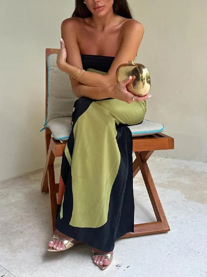 Robes longues tube amples à imprimé grande taille 