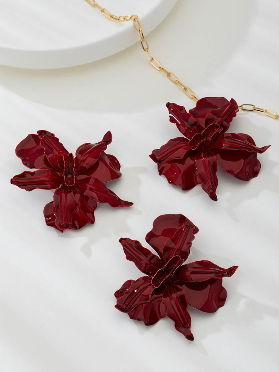 Flower Shape Earrings Accessories + Necklaces Accessories