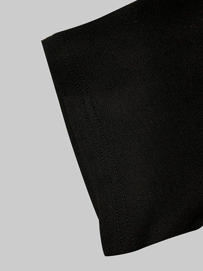 Short Sleeves Skinny Floral Printed Split-Joint Round-Neck T-Shirts