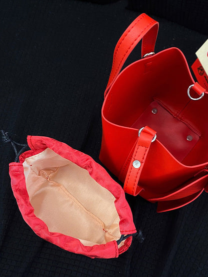 Solid Color Flower Shape Satchels Handbags