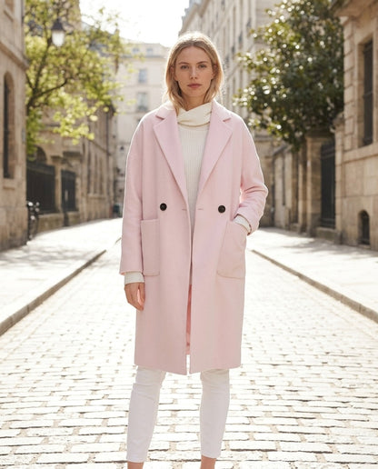 Publisher Double-Breasted Wool Blend Coat