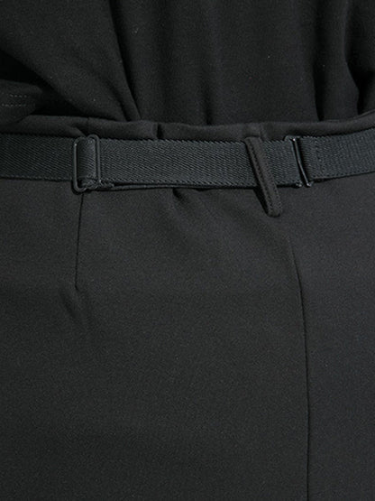 False Two Solid Split-Joint Culotte