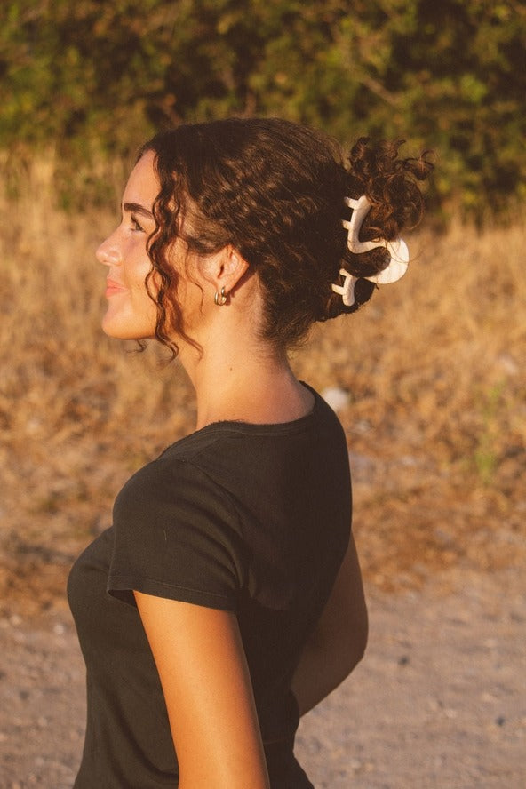 Swirly Fall Claw Clip