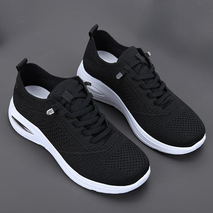 Breezy | Women's Mesh Lace Up Sneakers Air Cushion Walking Shoes