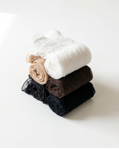 Bundled Packs, Rosalie Lace Sheer Socks