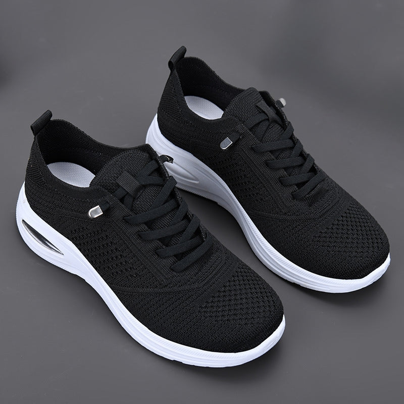 Breezy | Women's Mesh Lace Up Sneakers Air Cushion Walking Shoes