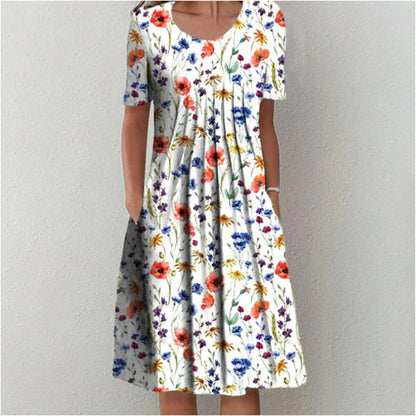 Gwendolyn™ | Stylish and Casual Floral Dress with Pockets
