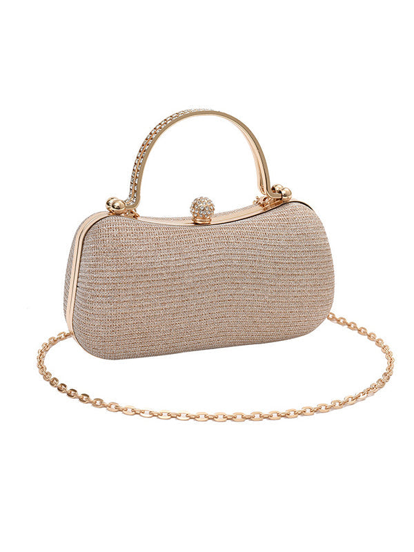 Chains Geometric Shiny Bags Crossbody Bags Handbags KHAKI One_size