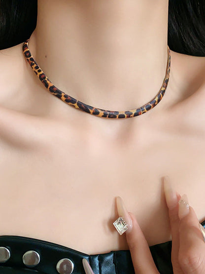 Leopard Snake Chain Necklaces Accessories