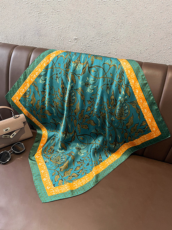 Floral Printed Vintage Shawl&Scarf