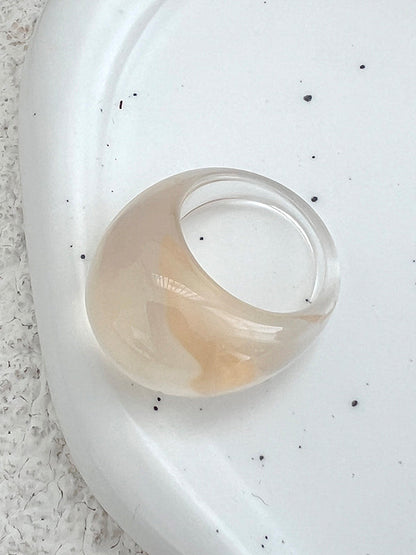 Geometric Transparent Rings Accessories