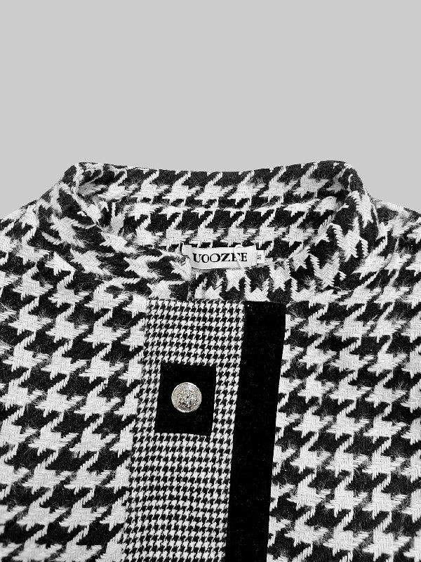 Long Sleeves Loose Printed Stand Collar Jackets Outerwear