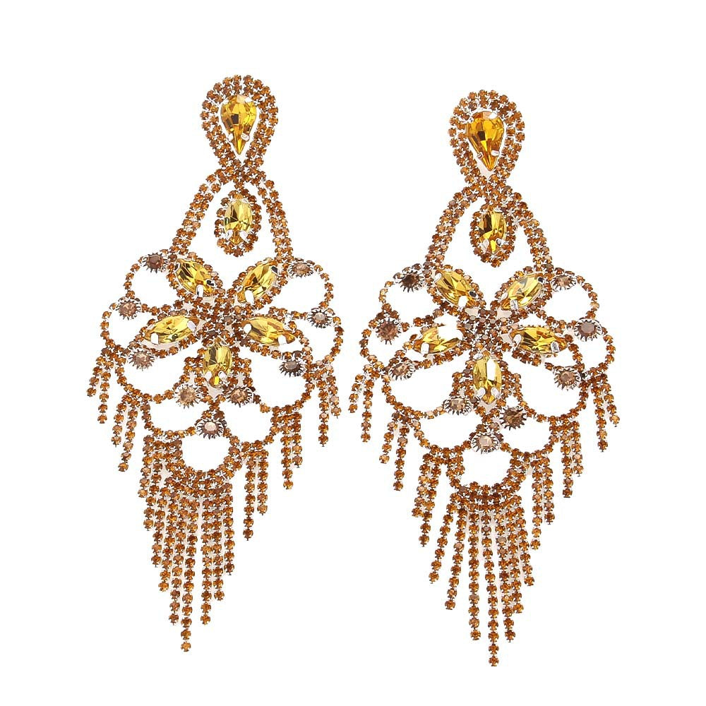 Angelica Diamante Statement Earrings
