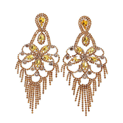 Angelica Diamante Statement Earrings