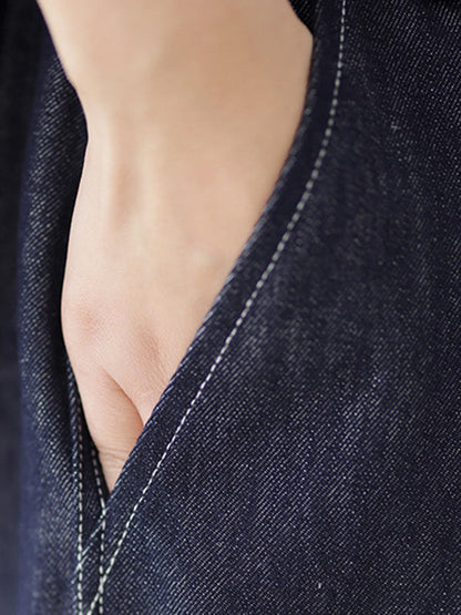 Vintage Loose Elastics Jean Pants Bottoms