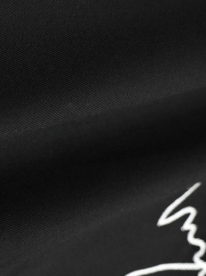 Sleeveless Asymmetric Buttoned Embroidered V-Neck Vest Top