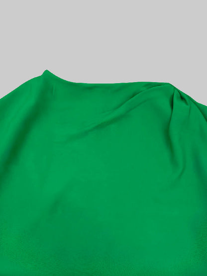 Robes longues amples asymétriques de couleur unie 