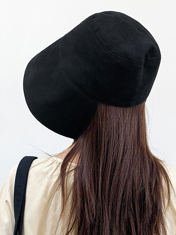 Going Out Solid Color Sun Protection Fisherman Hat