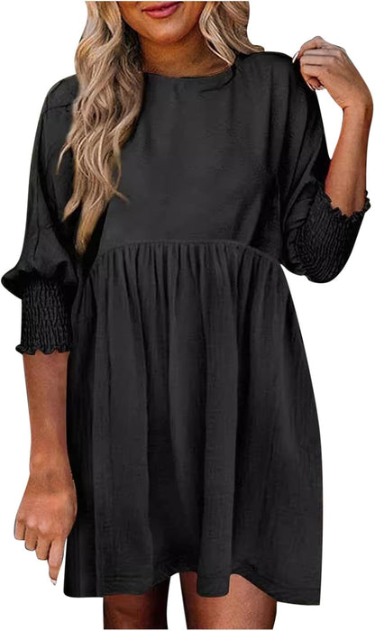Evelyn™ | Ruched Summer Day Dress