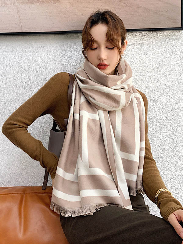 Imitation Cashmere Double-Sided Shawl
