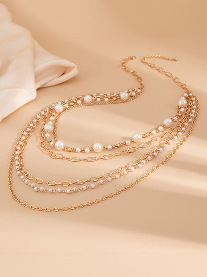 Normcore Geometric Layered Necklaces Accessories