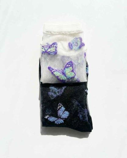 Butterfly Dreams Sheer Socks, Bundle Pack