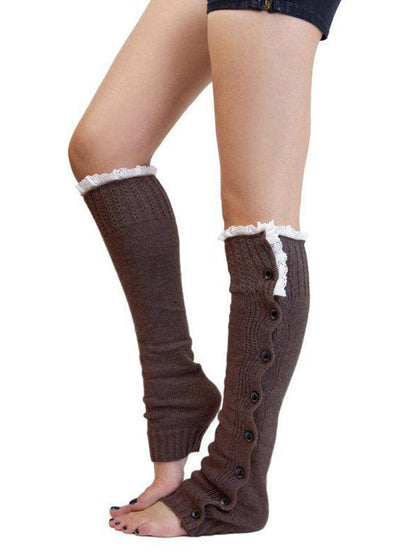 Vintage Knitting Lace Leg Warmers Accessories