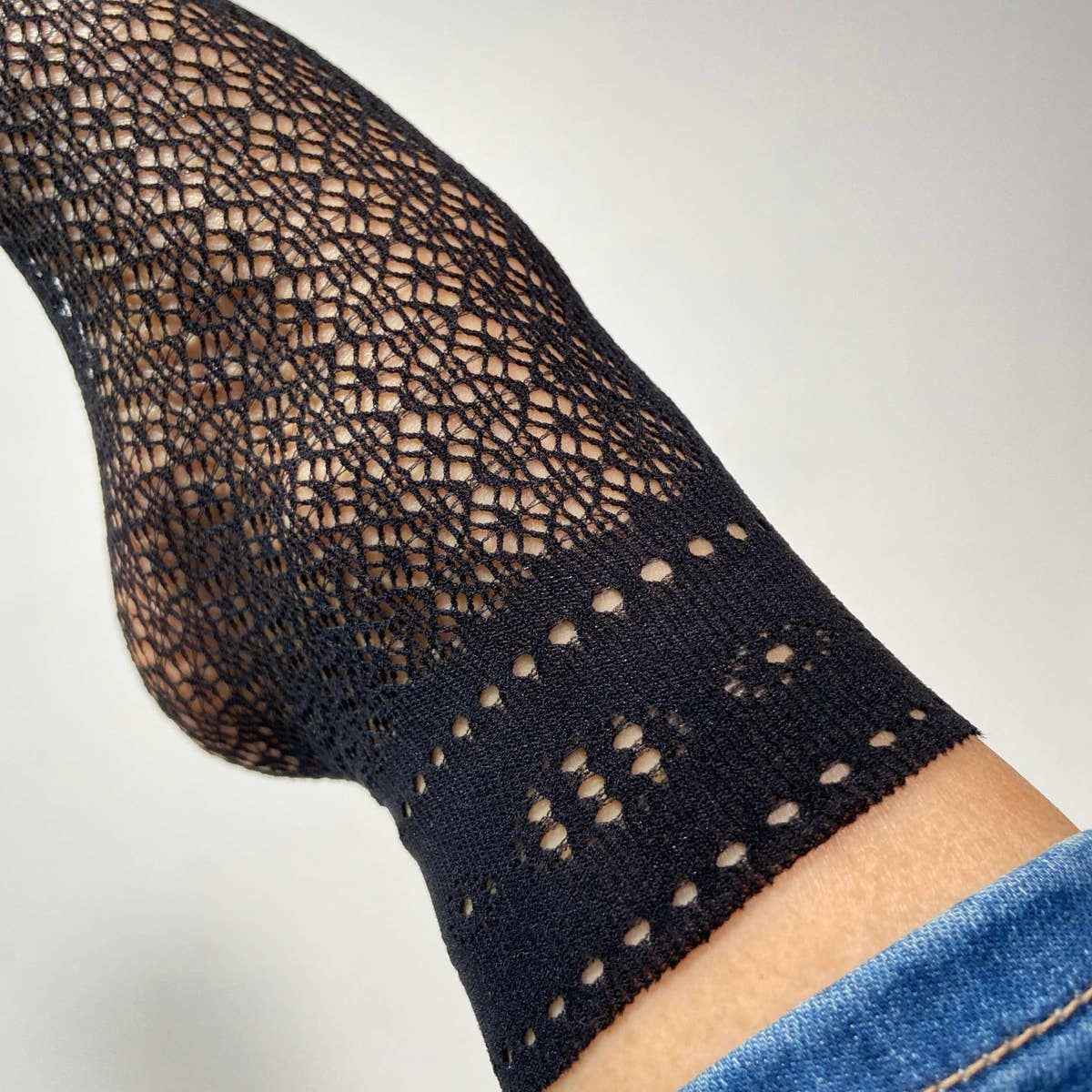 Lace Mixed Fishnet Socks, Set of 3