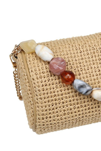 Rachel Straw Clutch