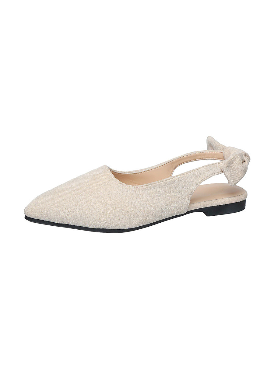 Closed Toe Pointed-Toe Slip-On Flats