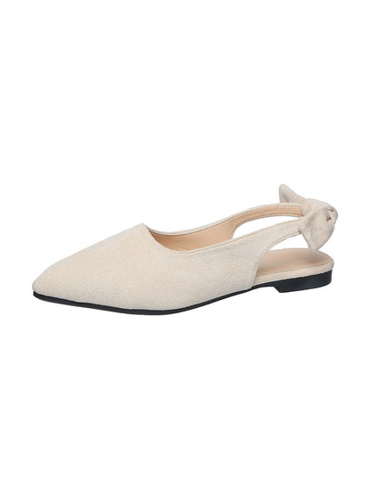 Closed Toe Pointed-Toe Slip-On Flats