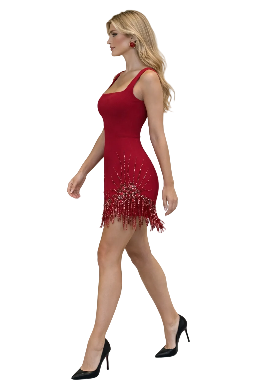 SALOME Bandage Fringe Mini Dress | Elegant Party Dress