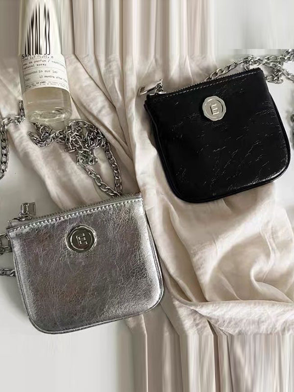 Chains Shiny Split-Joint Bags Accessories Crossbody Bags