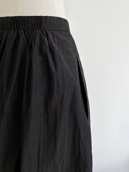 Haremshose mit hoher Taille, Elastizität, einfarbig, Hose mit geteiltem Gelenk 