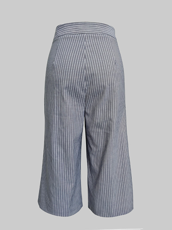 High Waisted Split-Joint Suit Pants