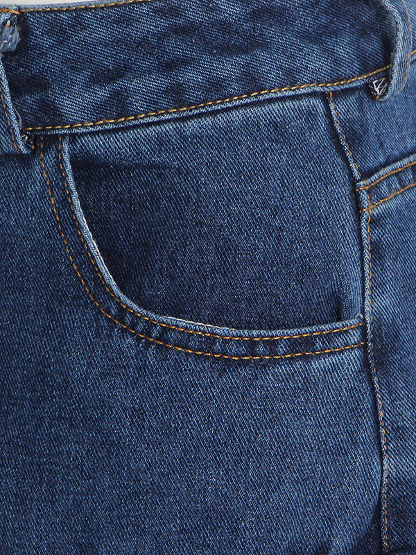 Original Wide Leg Loose Split-Joint With Big Pockets Jean Pants Bottoms