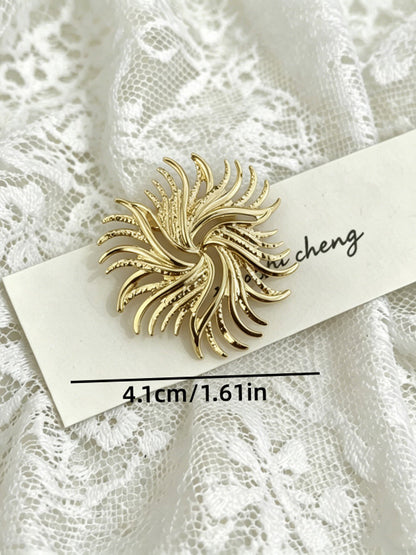 Solid Color Geometric Brooch Accessories