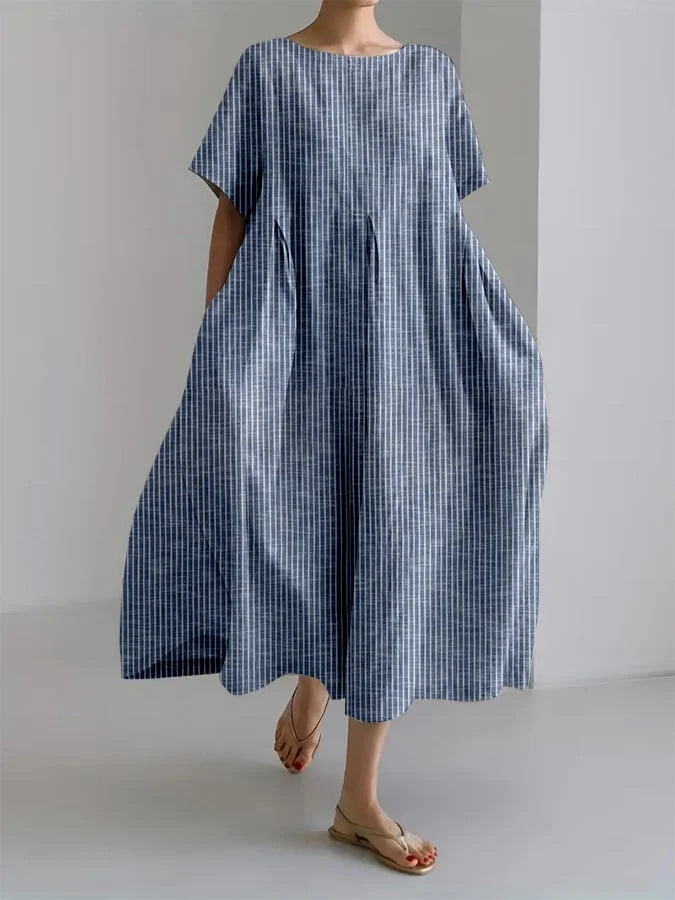 BIANCA | Casual Long Dress with Comfortable Cut and Retro Style for Every Day