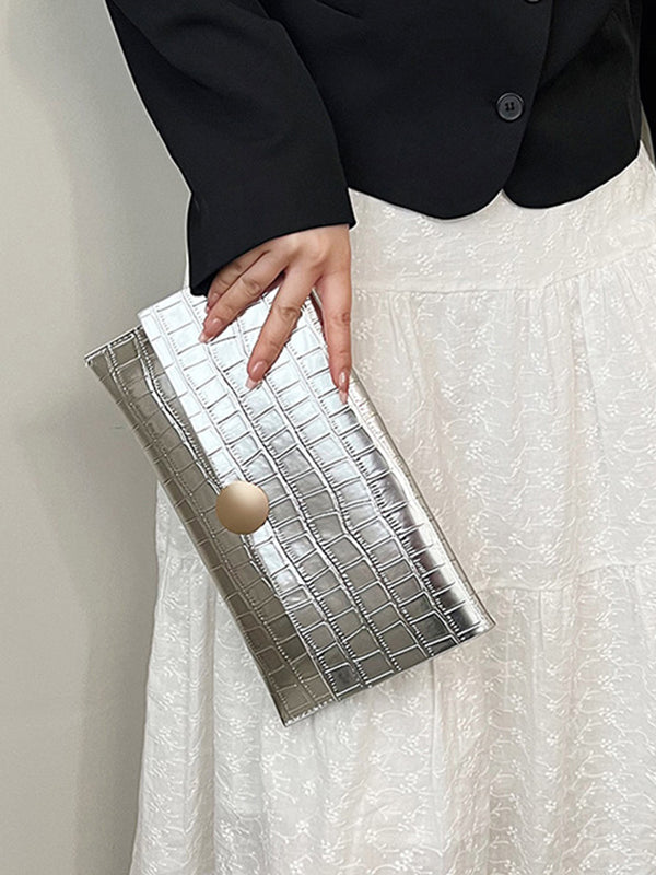 Geometric Shiny Split-Joint Bags Handbags