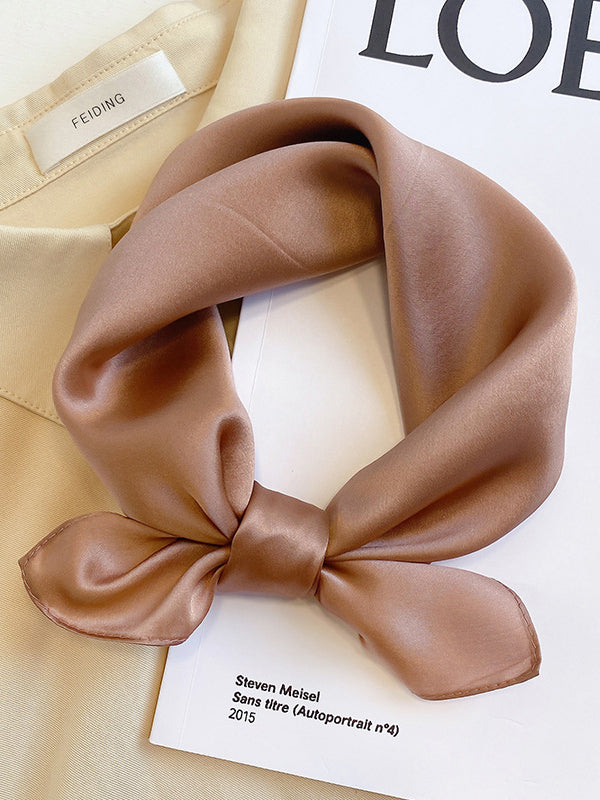 Châle et écharpe décontractés de couleur unie 