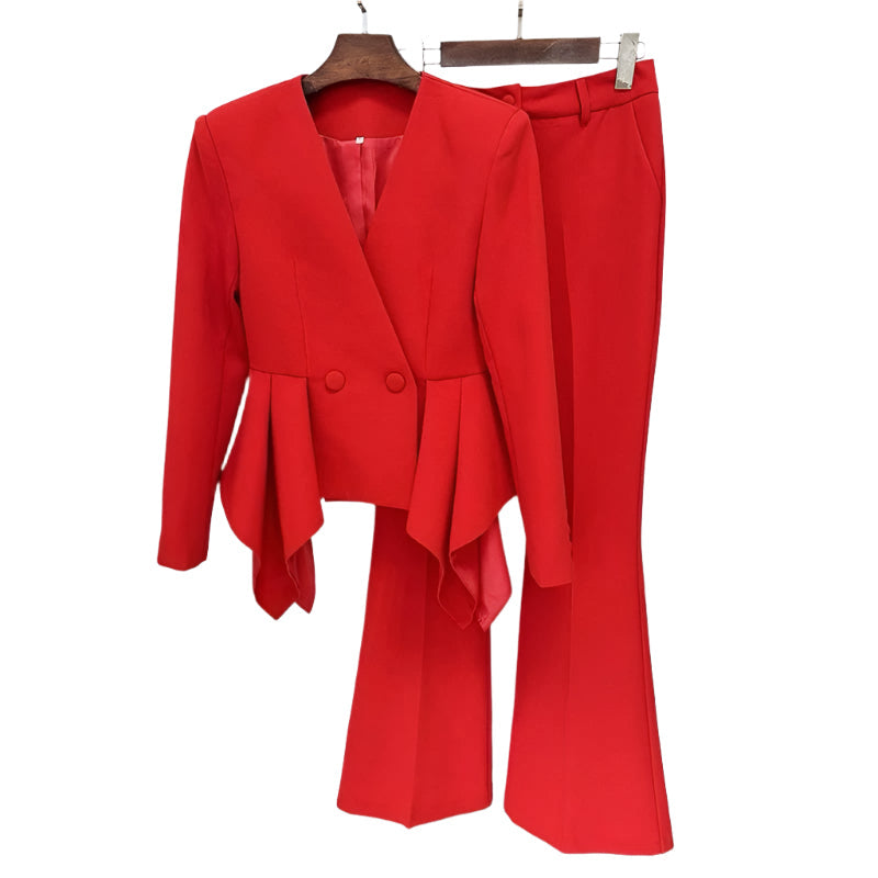 FAUSTINA Red Bodycon Suit