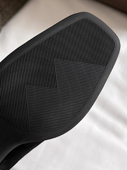 Shallow Cut Split-Joint Square-Toe Mary Janes Pumps