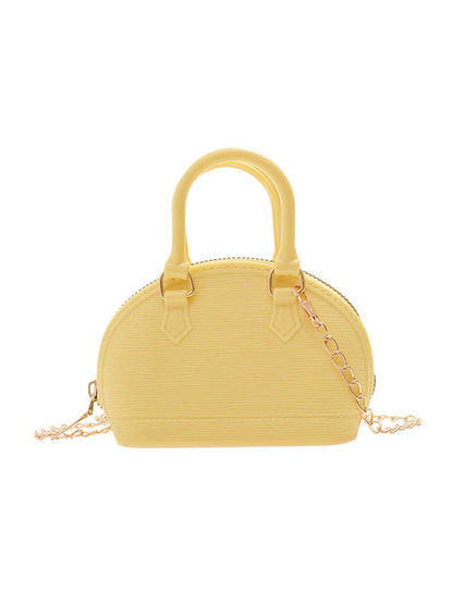 Chains Geometric Zipper Crossbody Bags Satchels