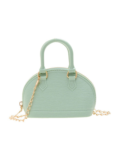 Chains Geometric Zipper Crossbody Bags Satchels