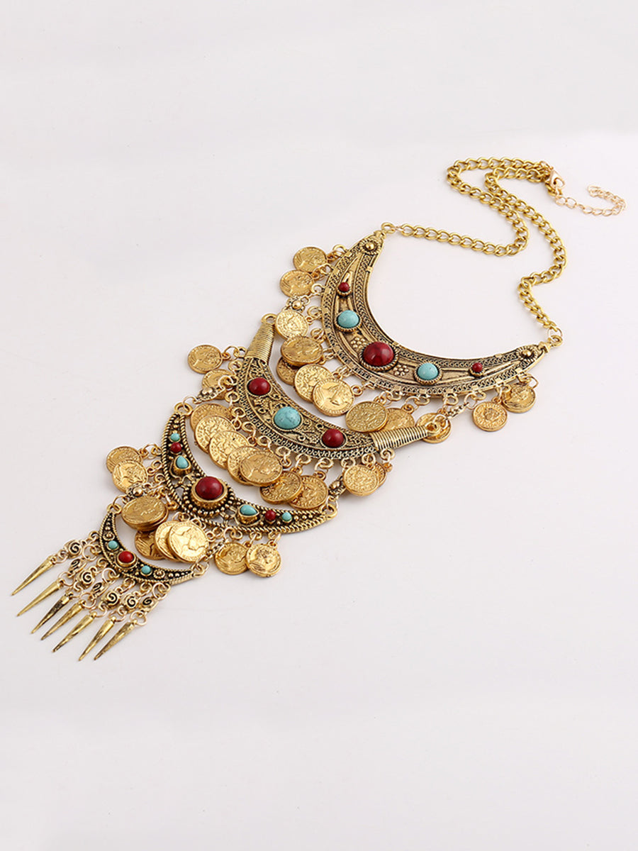 Tasseled Geometric Necklaces Accessories