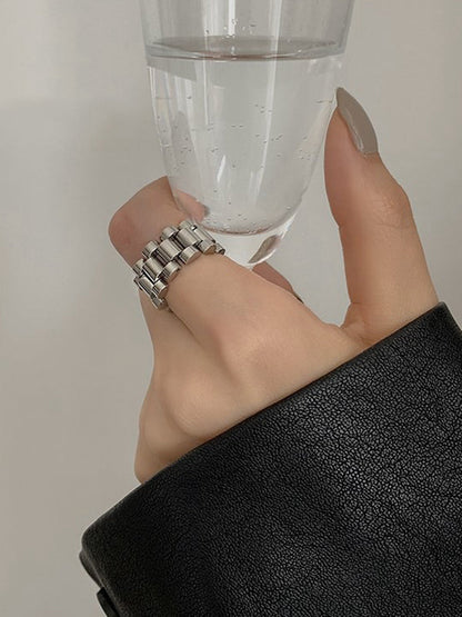 Bague originale, simple et cool, couleur unie 