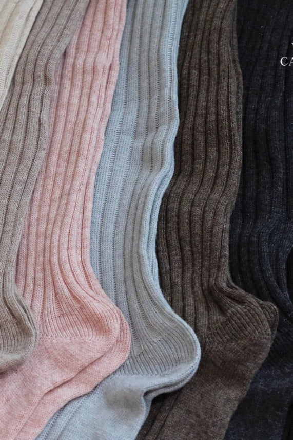 Long Cashmere Blend Slouch Socks