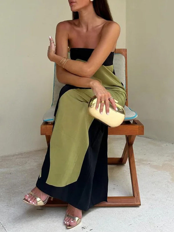 Robes longues tube amples à imprimé grande taille 