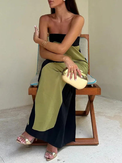 Robes longues tube amples à imprimé grande taille 