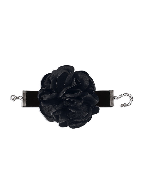 Flower Shape Bracelet Accessories BLACK One_size